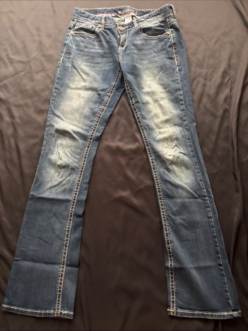 Maurices Faded Blue Flare Jeans